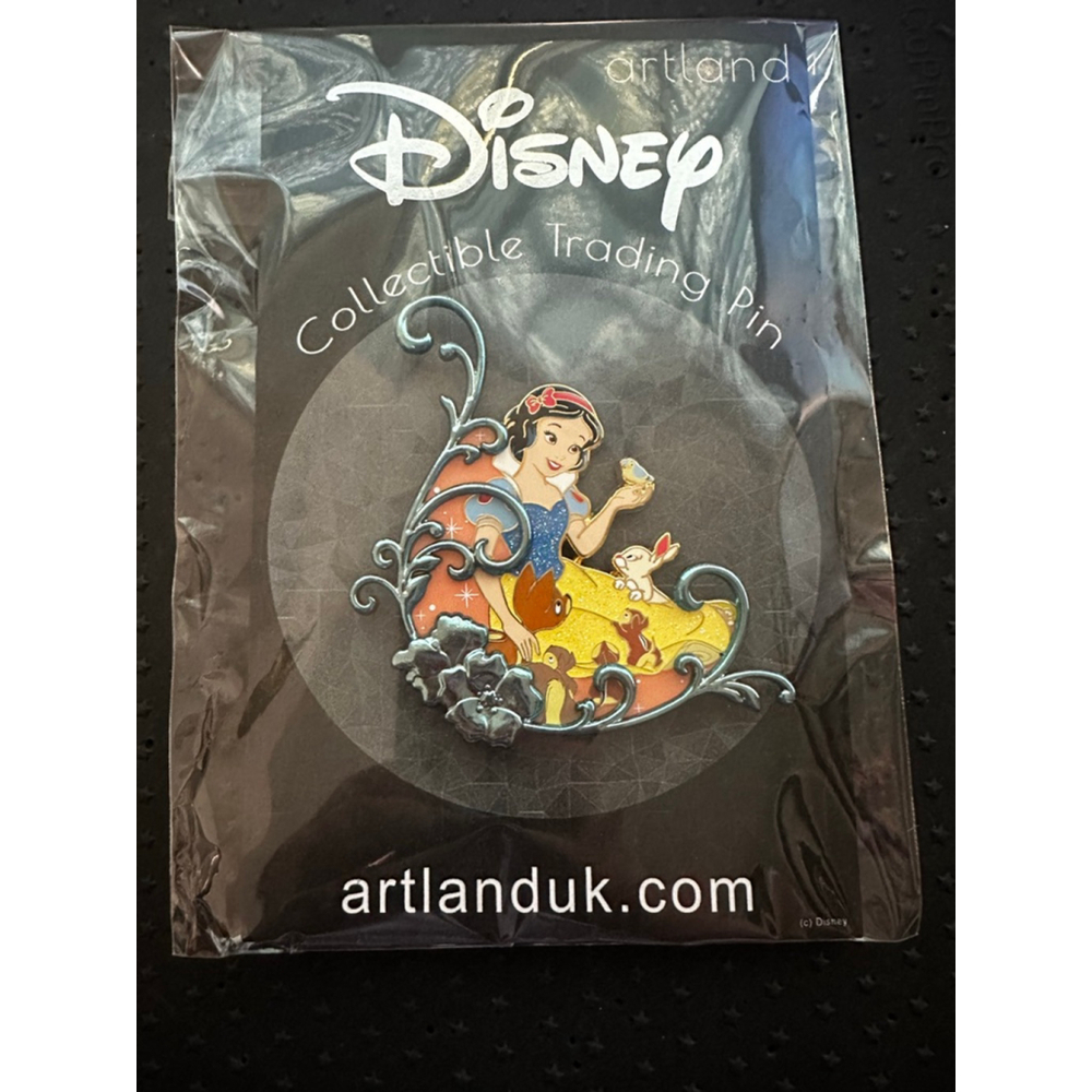 📍FINAL📍Disney Pin Artland UK Floral Snow White and Animals LE 200